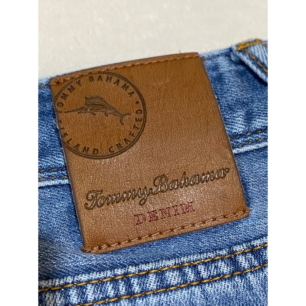 Tommy Bahama Antigua Cove Mens Blue Straight Leg Jeans 40x32 Medium Wash Denim - Picture 10 of 12